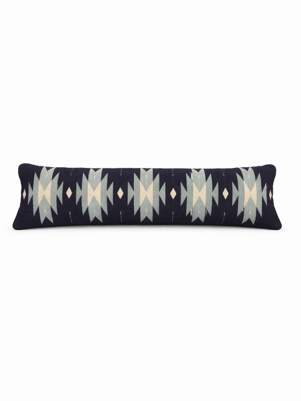 The Citizenry Nizado 48” Wool Lumbar Pillow Indigo Southwestern